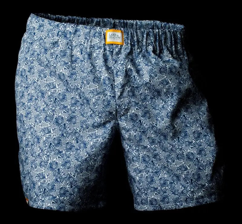 Floral Blue Lamb & Shadow Boxer Shorts