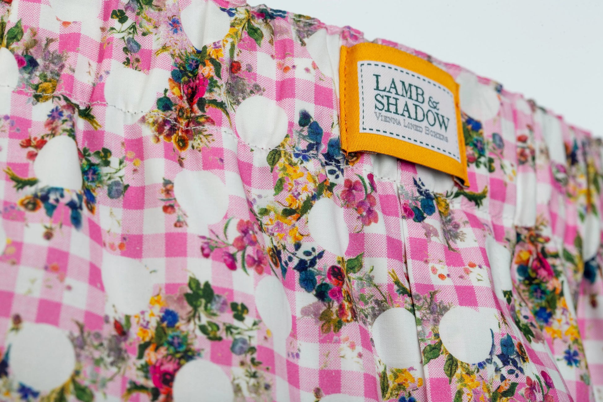 Check Dots Lamb & Shadow Boxer Shorts