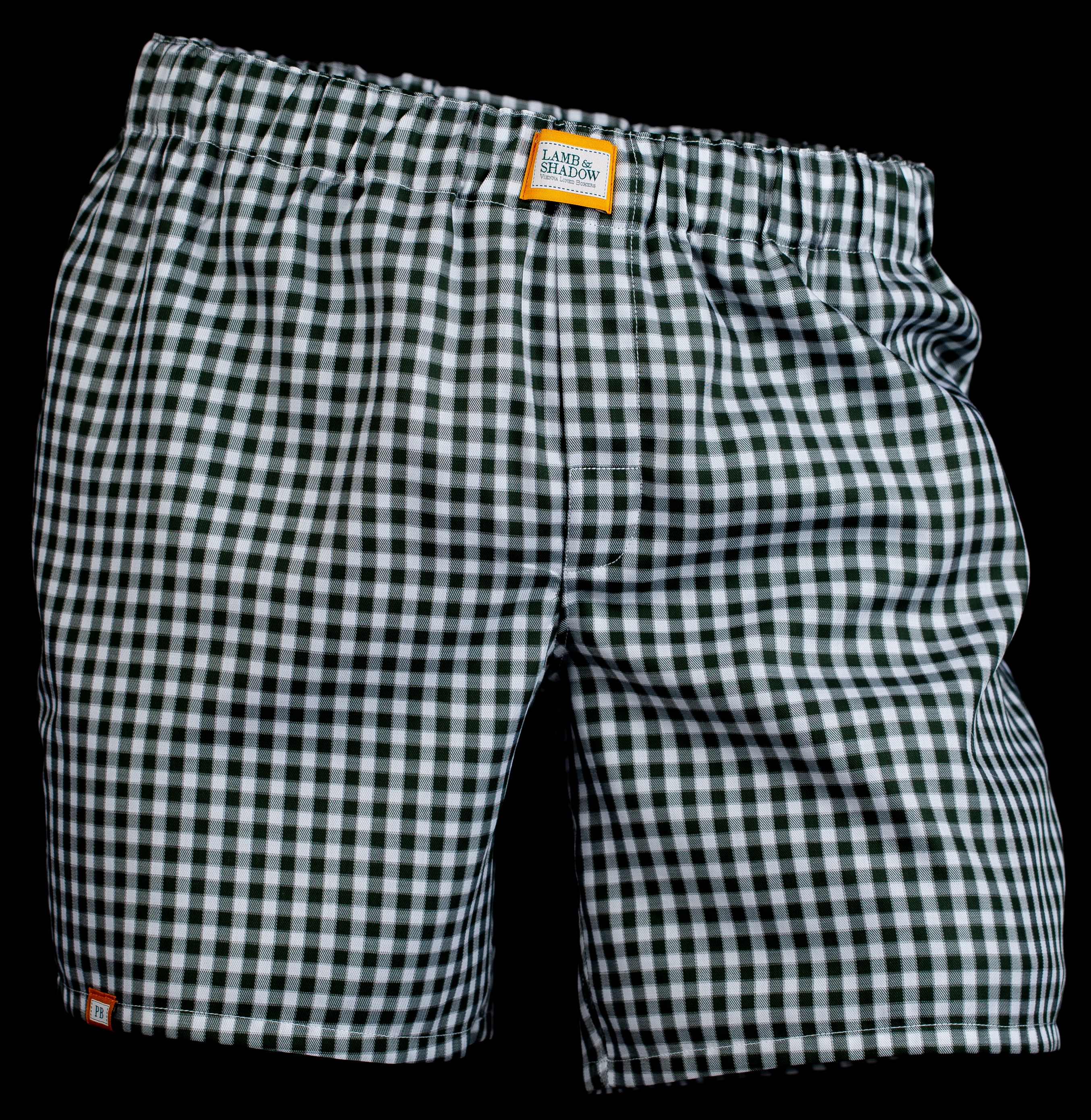 Gingham green soft